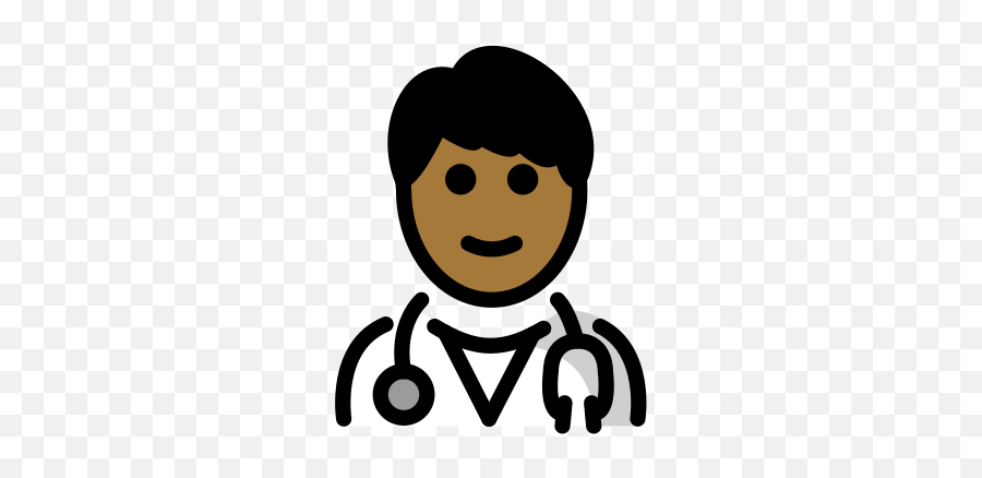 Medium - Healthcare Worker Clipart Emoji,Black Man Emoji