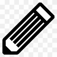 Pencil Office Supply Writing Tool - Transparent Background Black And White Pencil Emoji,Emoji Pencil Case