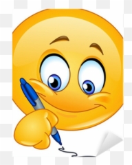 Writing Emoticon Sticker Pixers - Smiley Reminder Emoji