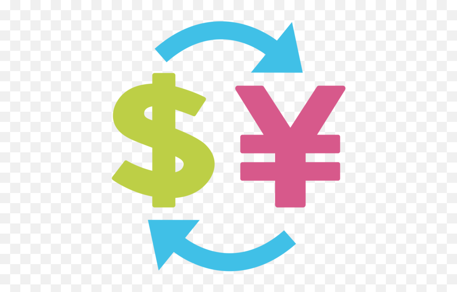 Currency Exchange Emoji - Emoji Cambio De Dinero,Emoji Conversion
