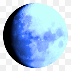 Blue Moon Png Image With No Background - Celestial Event Emoji