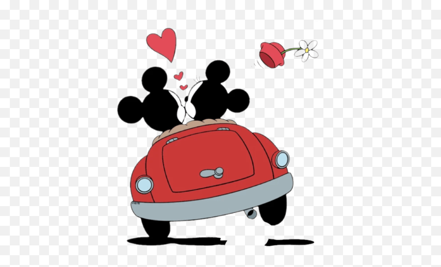 Obey Me Best Sticker Pack - Mickey And Car Emoji,Red Car Emoji