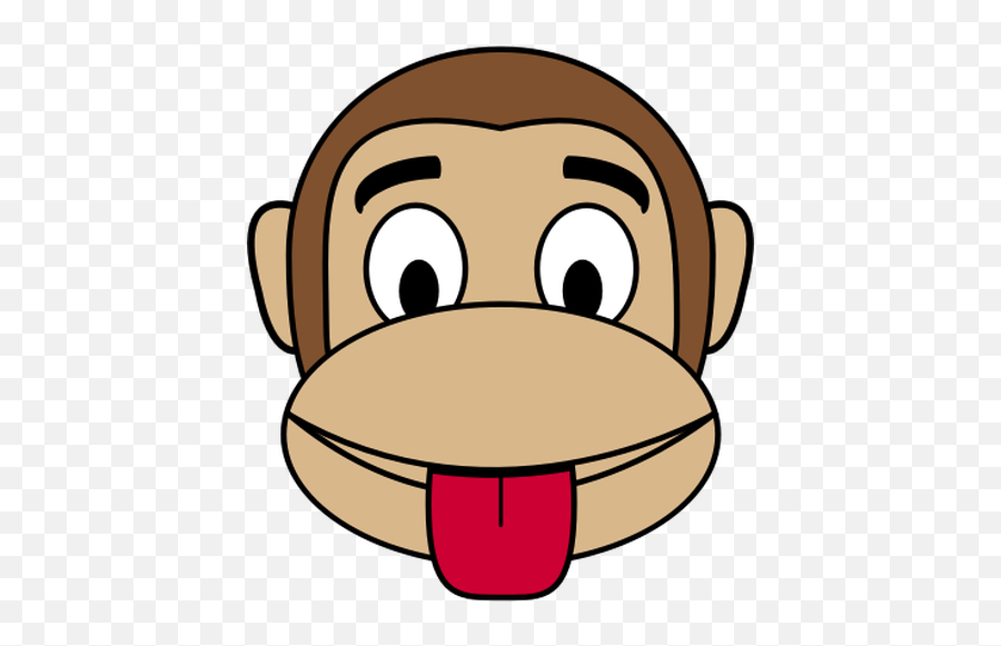 Mono De Goofy - Monkey Face Cartoon Drawing Emoji,Like Emoji