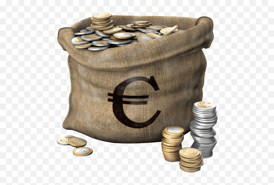 Money Coin Finance Euro Bag - Bag Money Euro Png Emoji,Cash Bag Emoji