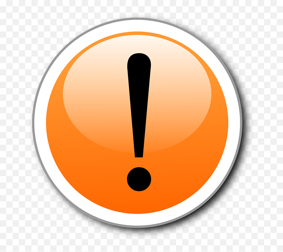 Free Hazard Warning Vectors - Exclamation Mark Circle Emoji,Fingers Crossed Emoticon
