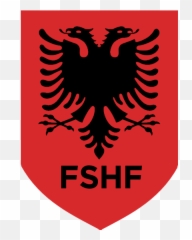 National Football Team Logo Crest - Albanian Flag Emoji