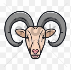 Aries Clipart Ram Horn - Clip Art Emoji,French Horn Emoji
