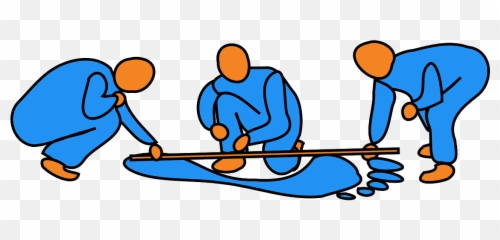 Men Group Painting Crouching Figures - Portable Network Graphics Emoji,Emoji Clothing For Guys