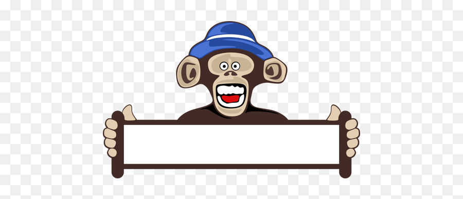Muestra En Blanco De Monkey Holding - Monkey New Year 2019 Emoji,Teclados Emojis Gratis