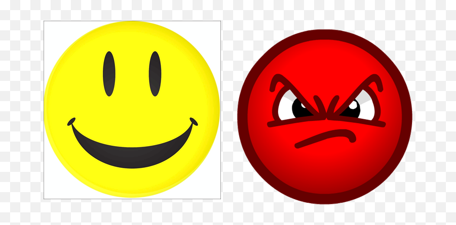 Cara Feliz O Enojada - Smiley Emoji,Emoticono Enojado