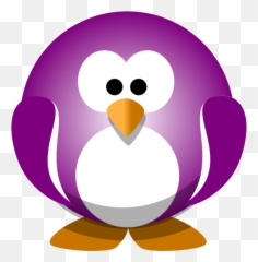 Penguin Clip Art - Purple Penguin Clipart Emoji,Puffin Emoji