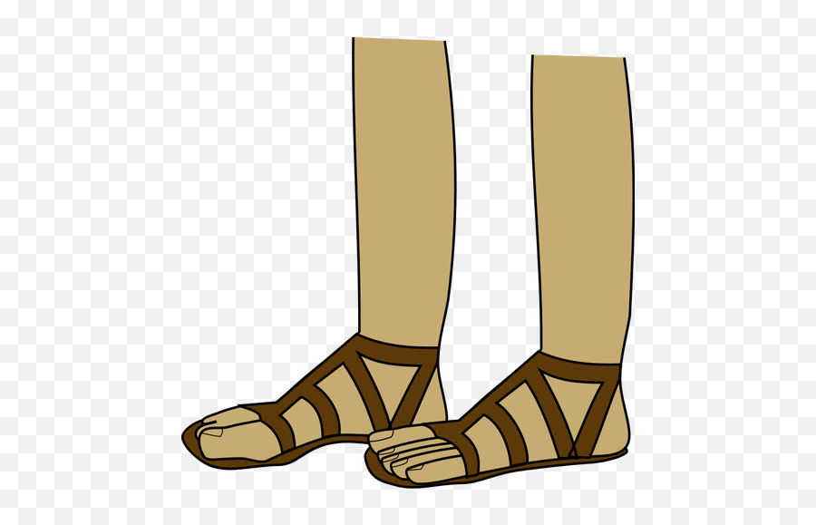 Feet In Sandals Vector Image - Sandals Clip Art Emoji,Leather Jacket Emoji