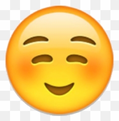 Collection Of Free Transparent Emojis Embarrassed - Blush Emoji,Flushed Emoji