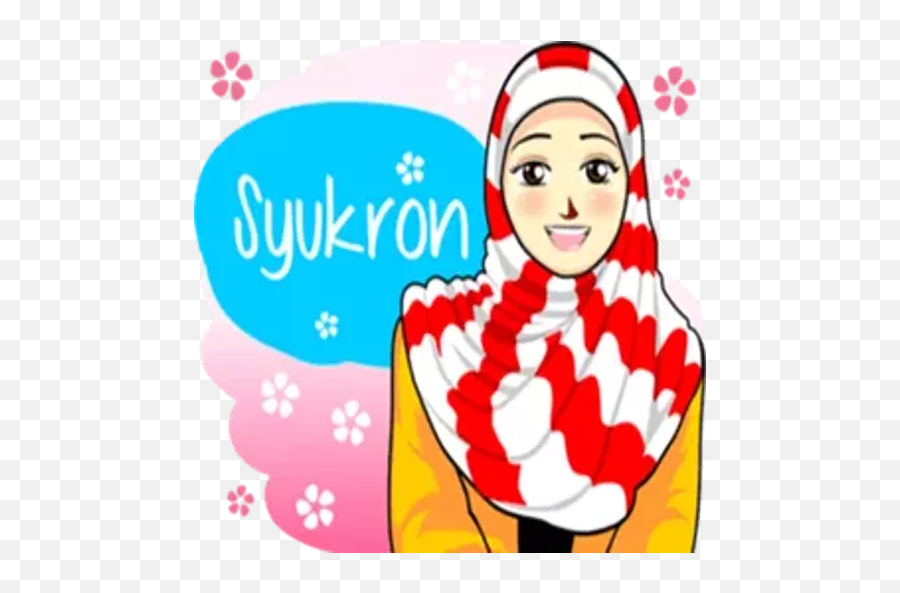 Cute Hijab Muslimah Sticker For - Clip Art Emoji,Hijab Emoji Download