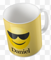 Taza Blanca Cerámica Emoji Cool - Mug,Hallelujah Emoji