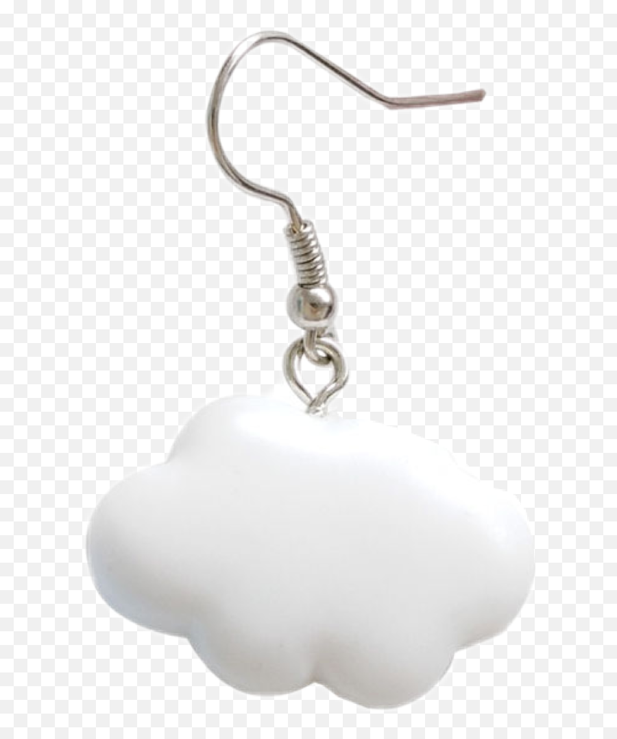 Earring Cloud Earrings Aesthetic White Cute Kawaii Kpop - Locket Emoji,Emoji Earrings
