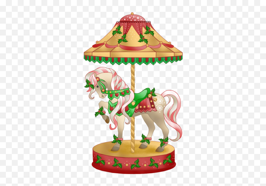 Carousel Horse Clipart Png - Christmas Carousel Horse Clipart Emoji,Carousel Emoji