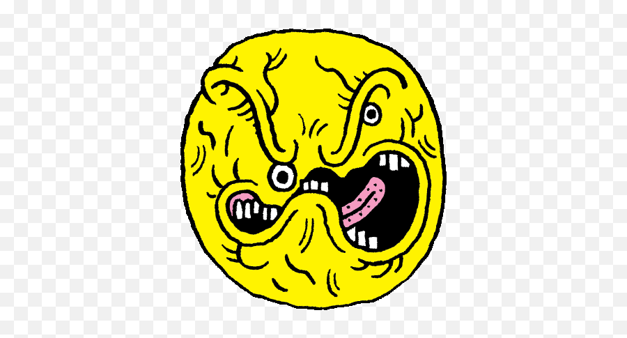 Messed Up Emoji By Rowan Tedge - Messed Up Emoji Face,Wacky Face Emoji