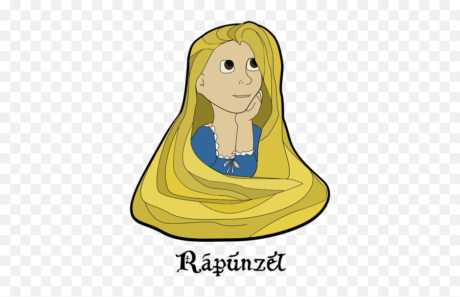 Rapunzel Girl Vector Image - Rapunzel Vector Emoji,Pulling Hair Out Emoji