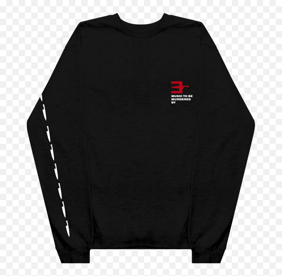 Mtbmb Knife Longsleeve Black Digital Album - Music To Be Murdered By Knife Emoji,Back Man Knife Emoji