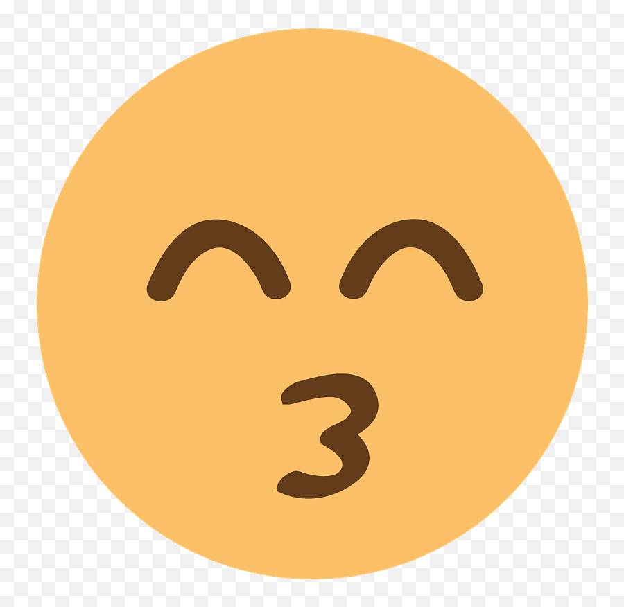 Kissing Face With Smiling Eyes Emoji - Does The Kiss Emoji Mean,Closed Eyes Smiley Emoji