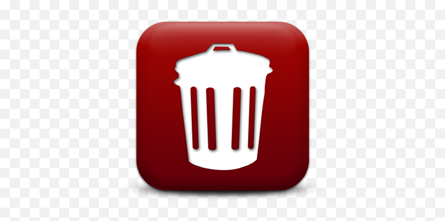 Trash Can Icon At Getdrawings - Red Trash Icon Png Emoji,Trash Emoji