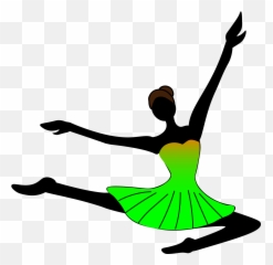 Black Contemporary Dancing Girl Clipart - Background Dance Cartoon Emoji