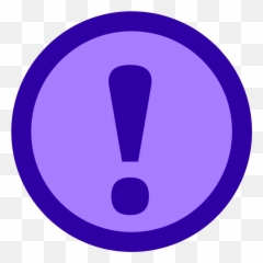 Wow clipart exclamation point - Panctuation Mark In Circle Blue Emoji