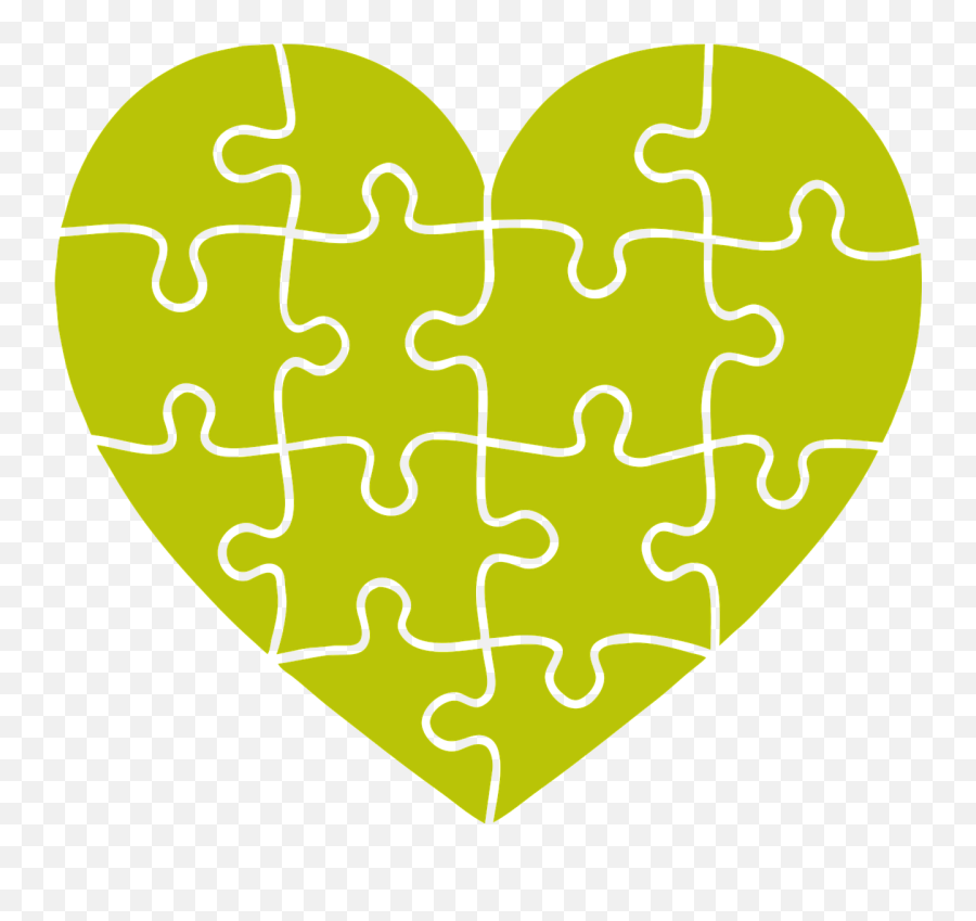 Heart Puzzle Portrait Emotion Joining Together - Puzzle Piece Heart Svg Emoji,Heart Emotion