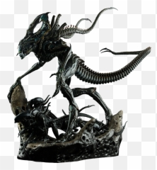 Xenomorph Black And White Transparent Png Clipart Free - Alien King Emoji,Xenomorph Emoji