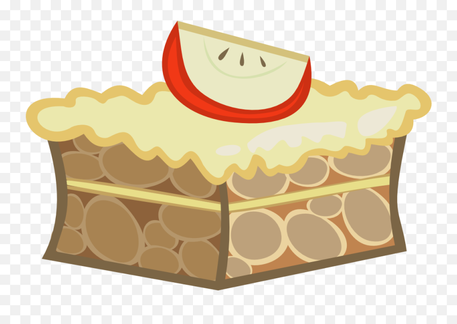 Apple Cake Clipart - Food My Little Pony Emoji,Cake Emoticon