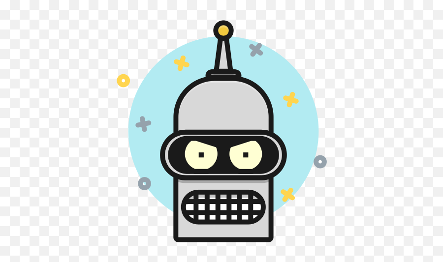 Bender Futurama Free Icon Of Robot Icons - Icon Emoji,Robot Emoticons