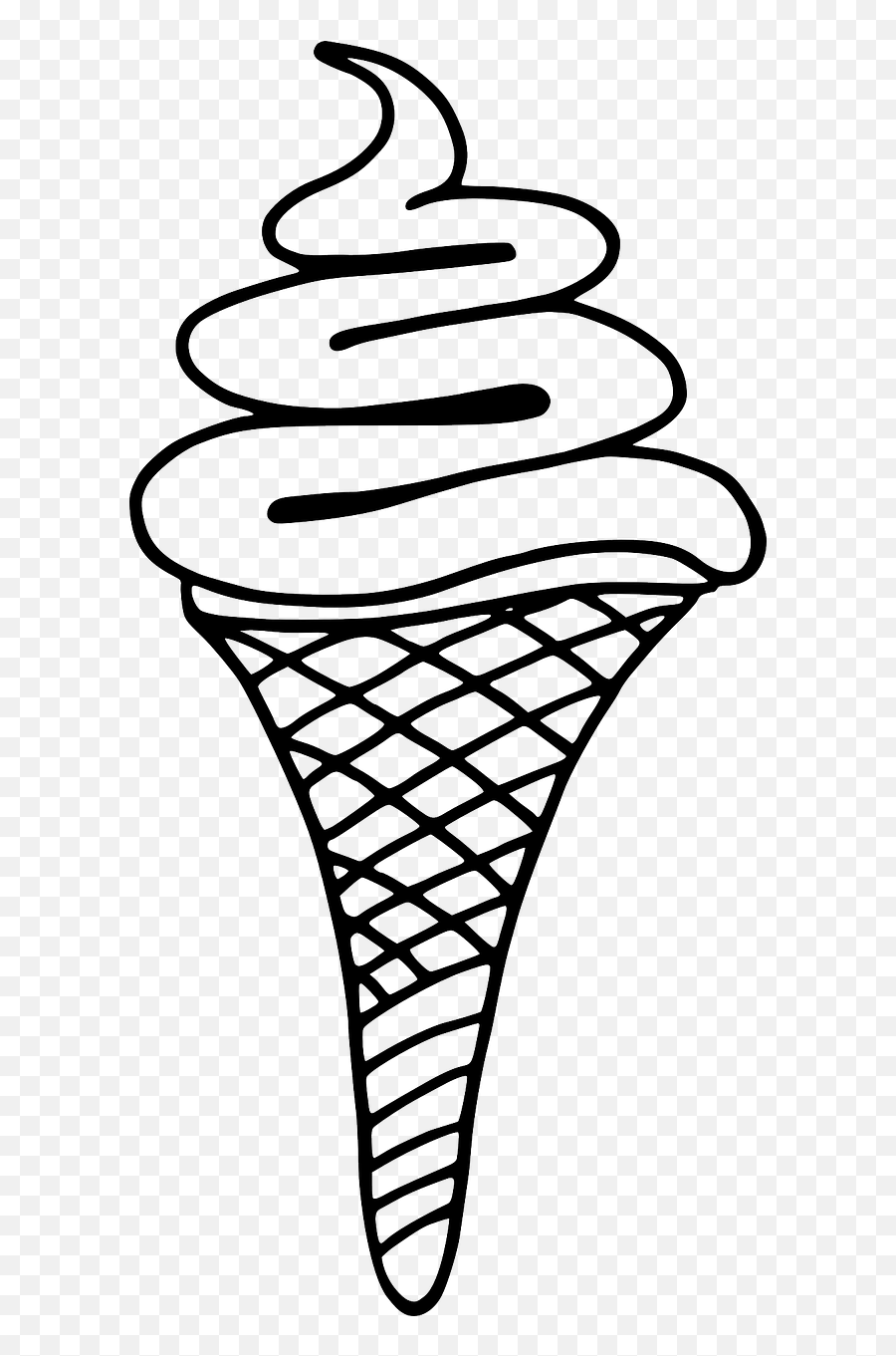 Soft Serve Ice Cream Cone Dairy Fresh - Ice Cream Cone Emoji,Emoji Chocolate Ice Cream