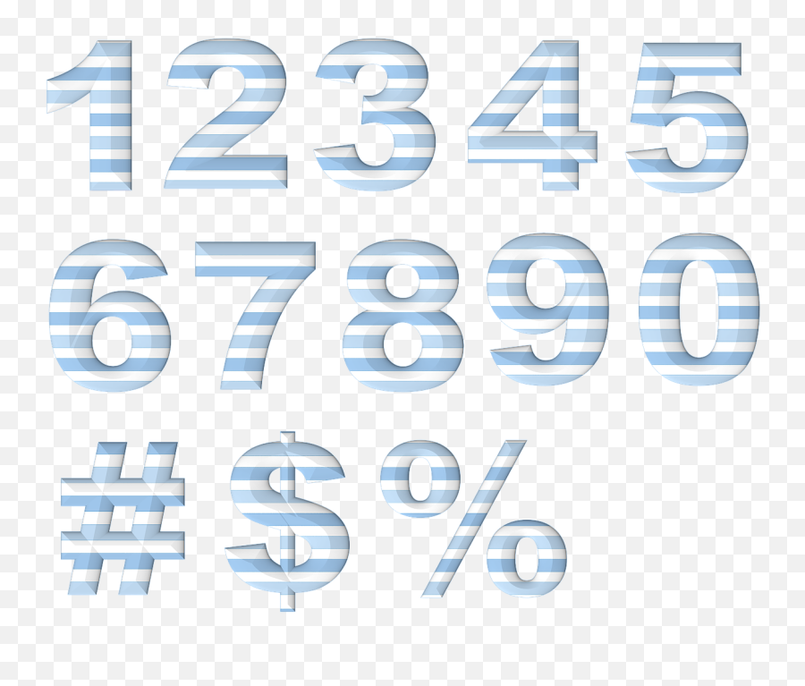 Numbers Numeric Template Design Set - Tan Emoji,Keyboard Emoticons List