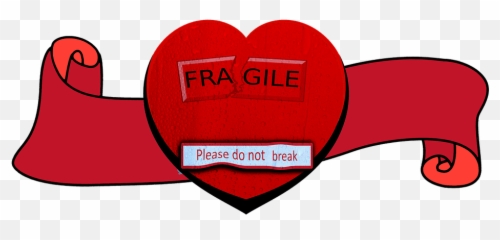 Heart Ribbon Bow - Broken Banner Emoji