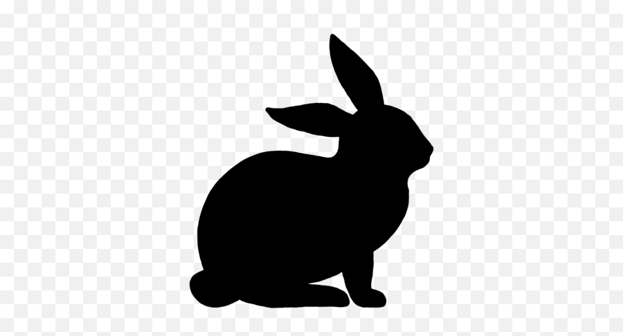 Rabbit Png And Vectors For Free - Silhouette Of Bunny Emoji,White Rabbit Emoji