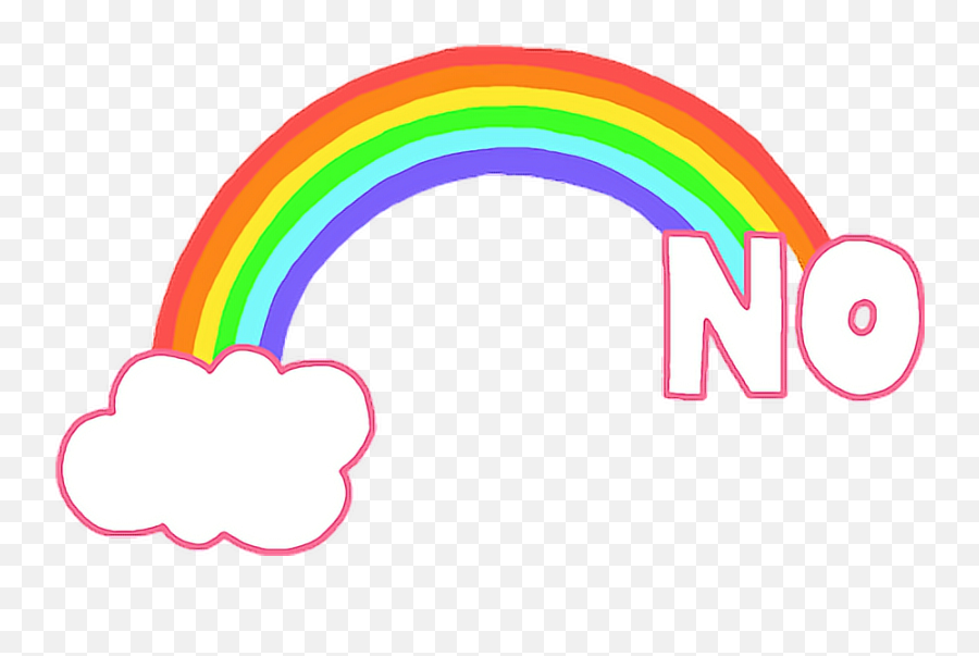 Tumblr Rainbow No Cloud - Portable Network Graphics Emoji,No Rainbow Emoji