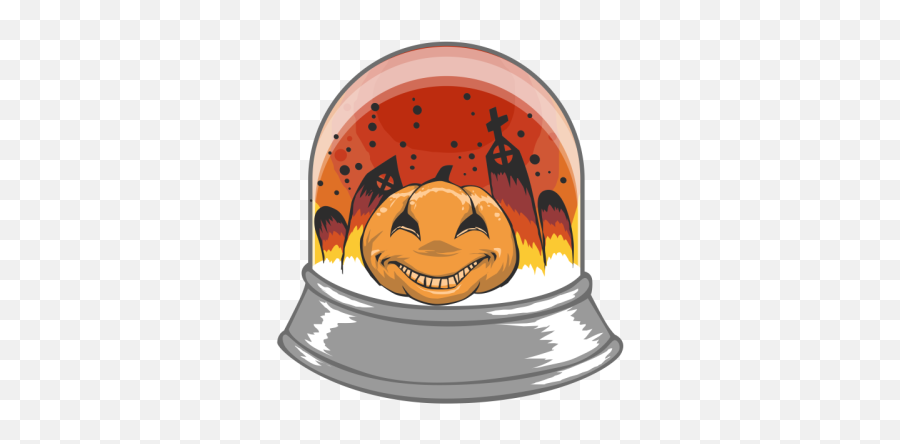 Snow Globe Pumpkin Jack - Cartoon Emoji,Globe Emoticon