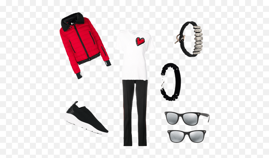 Two Hearts Are Beating Together Outfit Shoplook - Messenger Bag Emoji,Two Hearts Emoji