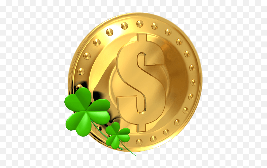 Transparent Gold Saint Patrick Lucky Coin Png Picture - St Patricks Day Coin Emoji,Lucky Emoji