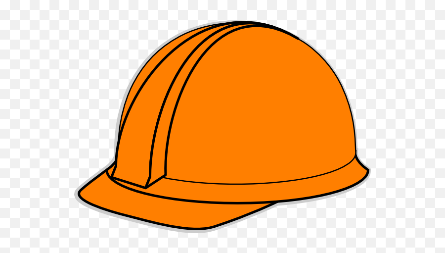 Orange Hard Hat Clipart - Clip Art Construction Hat Emoji,Hard Hat Emoji