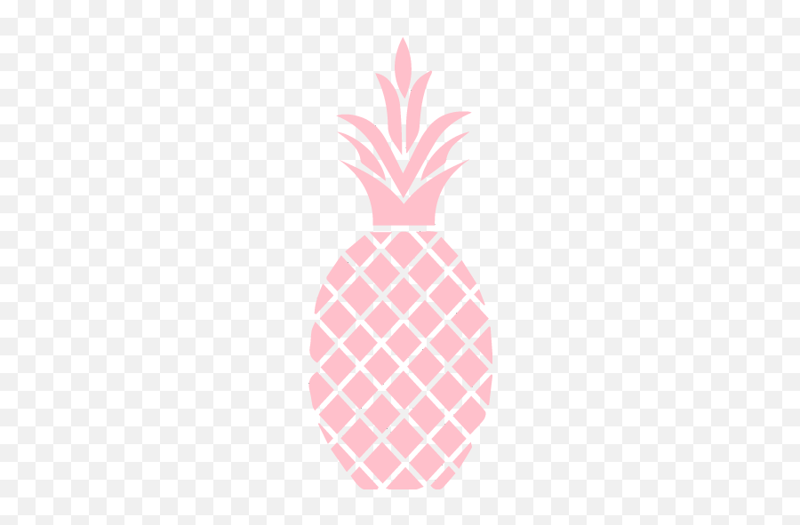 Pink Pineapple Icon - Black And White Vector Pineapple Design Emoji,Pineapple Emoticon