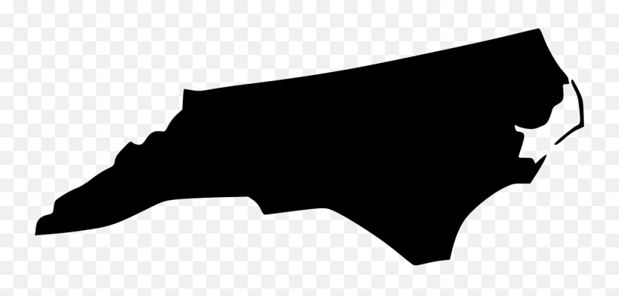 Transparent North Carolina Silhouette - Black North Carolina Icon Emoji,North Carolina Flag Emoji