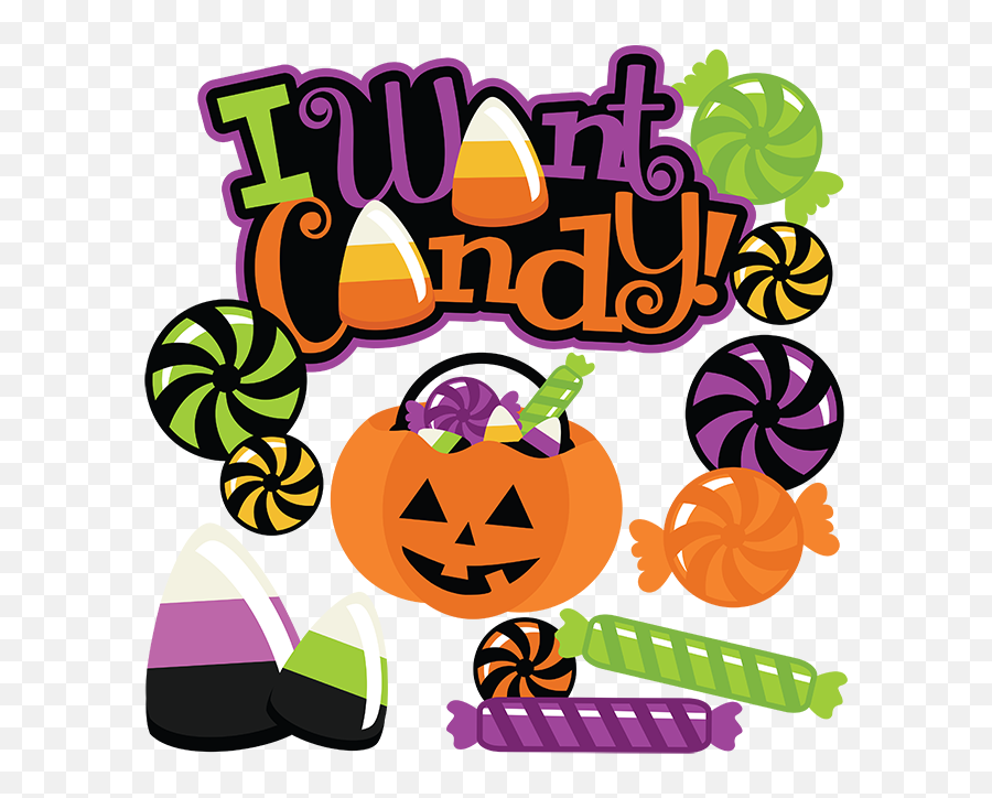 Library Of Cute Halloween Candy Clip Art Stock Png Files - Cute Halloween Candies Clipart Emoji,Halloween Emoticons Copy And Paste