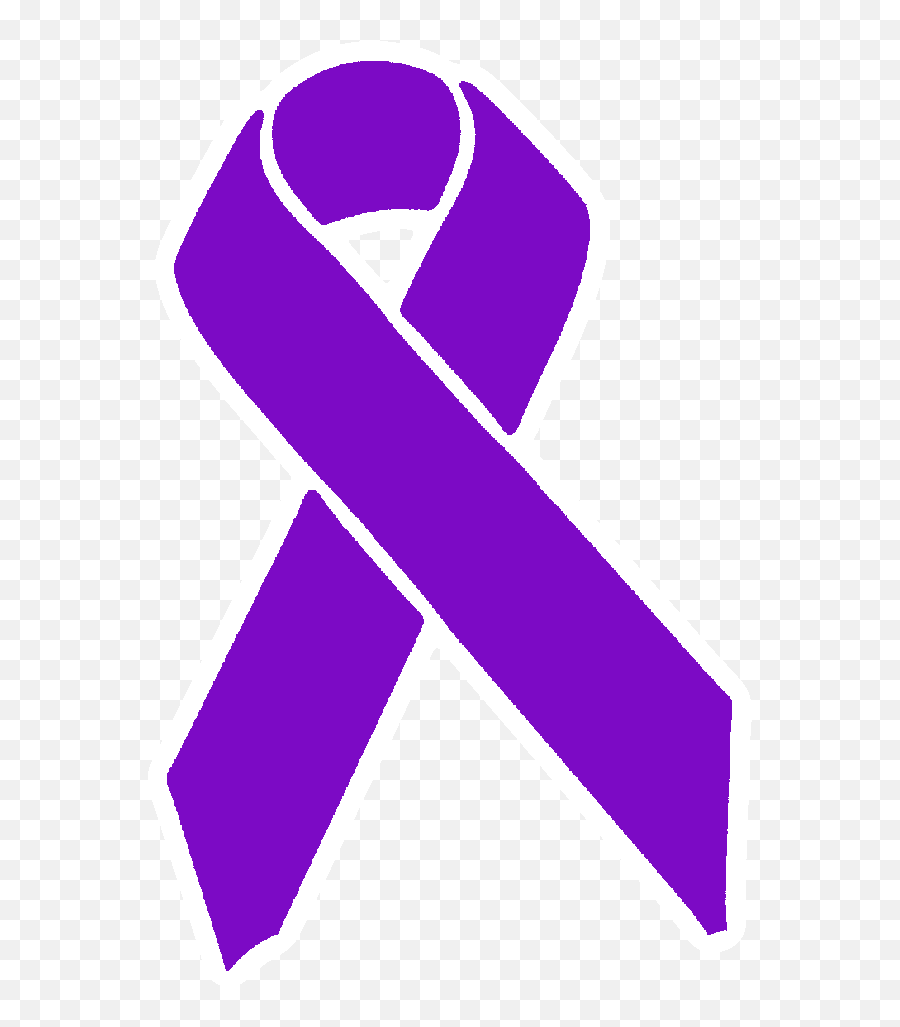 Purple Awareness Ribbon Png Free - Purple Cancer Ribbon Png Emoji,Awareness Ribbon Emoji