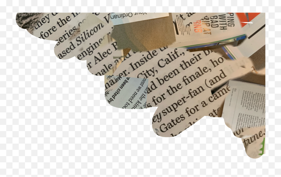 Newspaper Pieces Paper Sticker By Jg Emoji,Newspaper Emoji