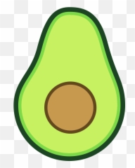 Cute Clipart Avocado Transparent Free For - Background Emoji