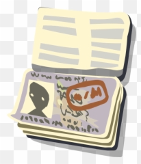 Passport Open - Passport Cartoon Png Emoji,Emoji Pencil Case