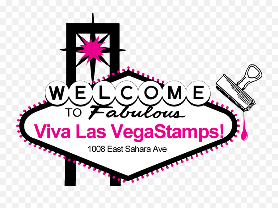 Welcome To Las Vegas Sign - Clip Art Library Viva Las Vegastamps Rubber Stamp Store Emoji,Fabulous Emoji