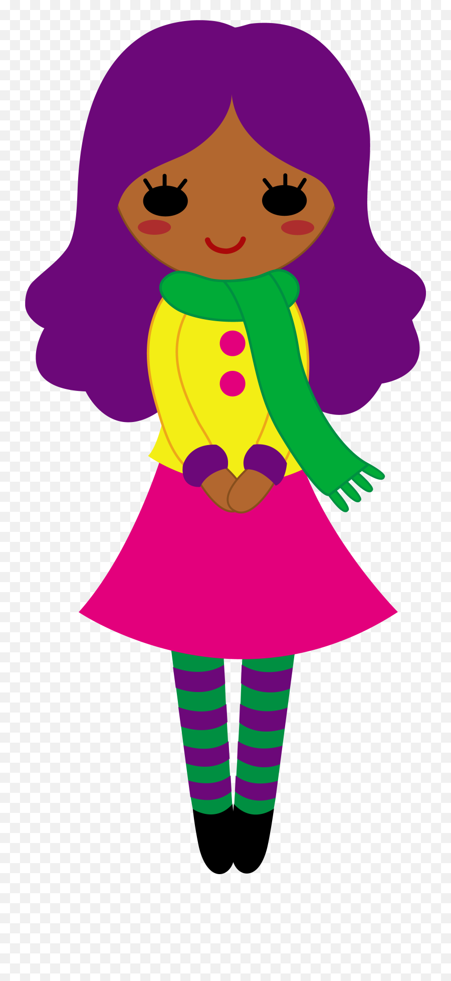 Dress For Girls Clip Art - Clip Art Library Cute Girl Clipart Emoji,Emoji Girls Clothing